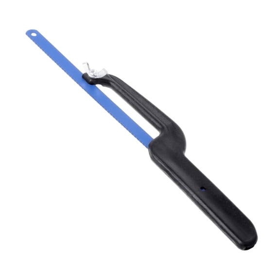 Mini Saw 12 Inch Light Duty Close Quarter Hacksaw Black with Blade with Rubber Handle