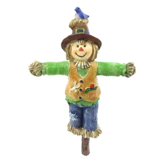 Mini Scarecrow Fairy Garden Figurine Decor Accessory Outdoor Dollhouse Landscape Ornament