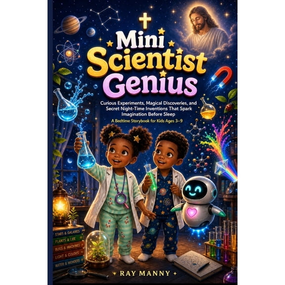 Mini Scientist Genius Bedtime Storybook For Kids Ages 3-9: Curious Experiments, Magical Discoveries, and Secret Night-Ti, (Paperback)