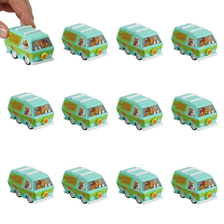 Mini Scooby-Doo Pull-back Toys - 12 Pieces