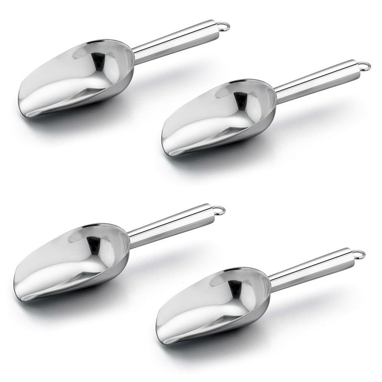 Metal Utility Scoops for Canisters, Baking, Kitchen Pantry, Rust Free &  Dishwasher Safe 
