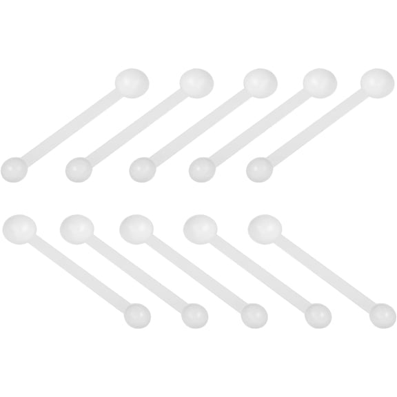 Mini Scoops Measuring Spoons 10 Pieces Mini Shovel Scoop Scoop Tiny Measuring Spoon Micro Powder Scoop for Cosmetics Medicines Spices Powder Measurement Tools Supplies Double Head