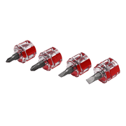 Wilmar Corp. / Performance Tool 4 Piece Mini Stubby Screwdriver Set