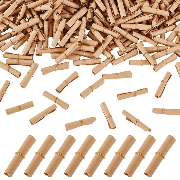Mini Scrolls - 400 Pcs Vintage Message Paper Rolls 2.3x0.8 inch Write-On-It for Gifts & Decorations