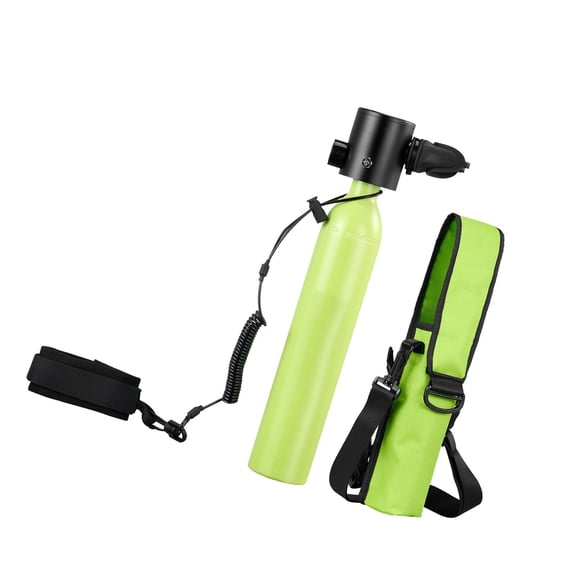 Mini Scuba Tank 0.5L Aviation Aluminum 20MPa with Regulator for 5-10 Min Underwater Breathing Snorkeling Diving
