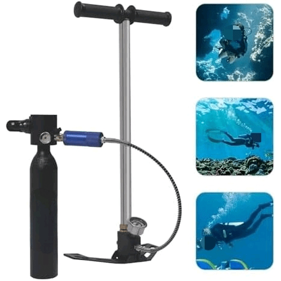 Mini Scuba Tank with Reusable Diving Tank Kit 0.5L Capacity Mini Scuba Diving Tanks That Support 5-10 Minutes of Underwater Breathing Dive Portable Lungs for Diving$$Sport & Recreation Other