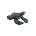 thumbnail image 1 of Mini Sea Turtle Figure Cast Iron Paperweight Heavy Weight Desk Accessory Nautical Home Office Decor, 1 of 5