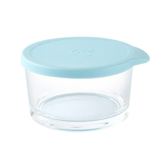 Mini Sealable Glass Container 3x3x2 Inch Leakproof Snack Box Microwave-Safe Condiment Cup Pet Bowl Travel Food Storage