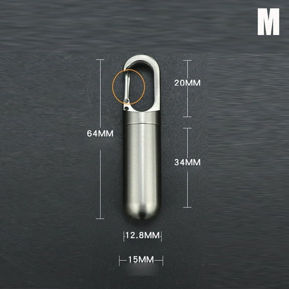 Mini Sealed Storage Pill Box Medicine Tablet Container Organizer Stainless Steel