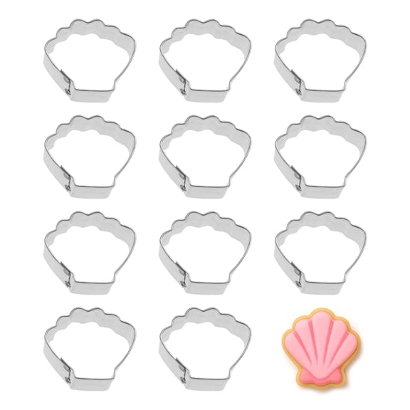Mini Seashell Dozen Cookie Cutters 1.5 inches/each N2007-W12 - The Cookie Cutter Shop - Tin Plate Steel