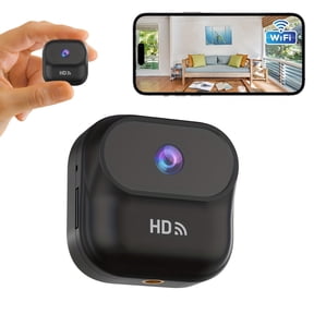 Mini Security Camera 1080P HD Indoor/Outdoor Wireless WiFi Camera with Motion Detection, Night Vision, Voice Assistant Compatible, USB Rechargeable, Compact Design for Home Security, Mini Wifi Camera,