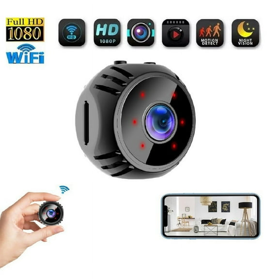 Mini Security Camera 1080P Small Camera Wireless Indoor Camera Smart Home Wifi Camera - Support recording while shooting