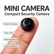Mini Security Camera 4K HD Wireless WiFi Nanny Cam, Portable Small Indoor Camera with Motion Detection, Built-in Battery, Magnetic Mount, Loop Recording, Remote View for Home Pet Baby Monitoring