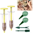thumbnail image 1 of Mini Seed Spreader, 2026 Upgraded Seed Sower Tool Manual Seedlings Dibber and Widger Set, Mini Seed Dispenser for Tiny Seeds (1 Set Yellow), 1 of 7