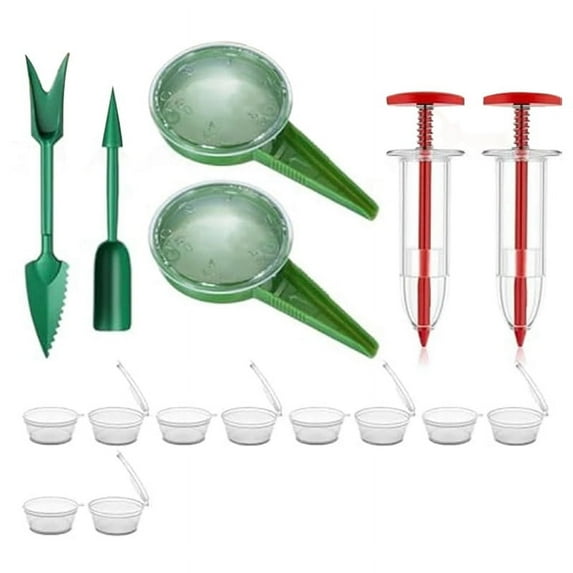 Mini Seed Spreader,Mini Sowing Seed Dispenser,Seed Planter Tool,Manual Seedlings Dibber and Widger Seed Sower Spreader