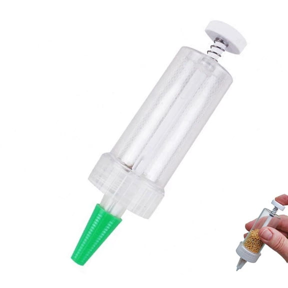Mini Seed Spreader Tool for Small Plants, Manual Garden Sowing Dispenser, Plastic Dibber