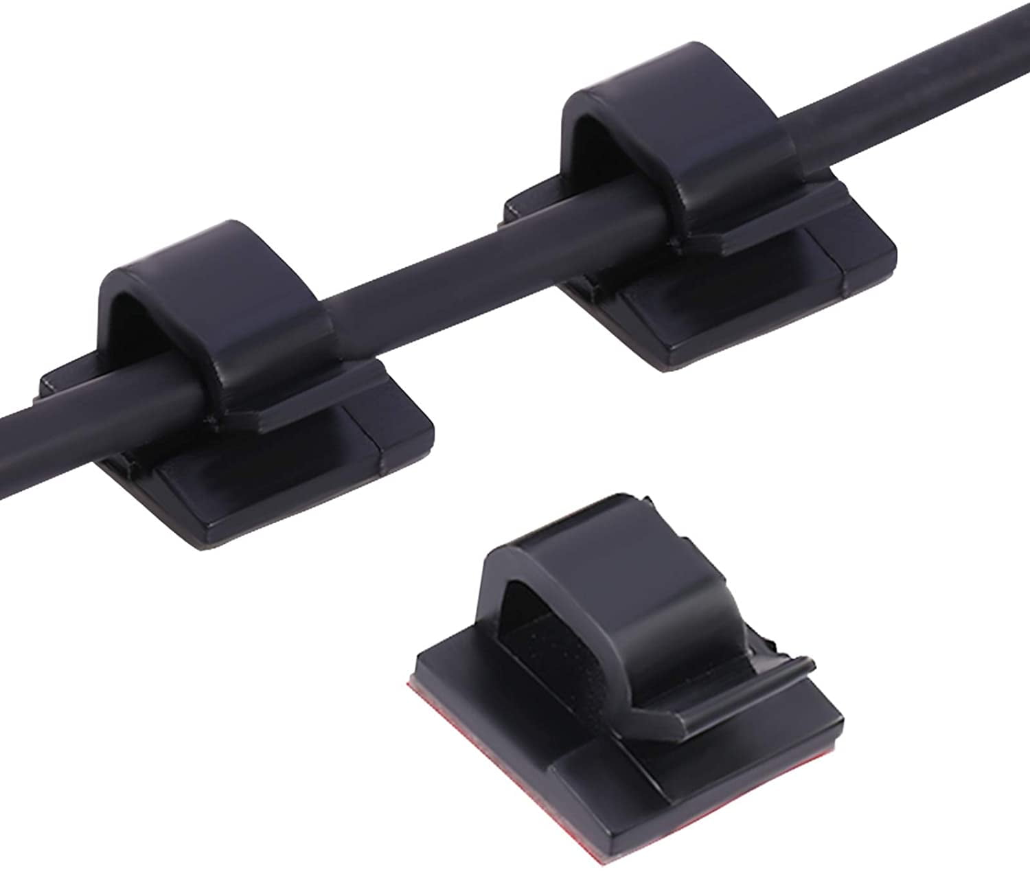 Mini SelfAdhesive Cable Holder, Small Cable Clips SelfAdhesive Cable