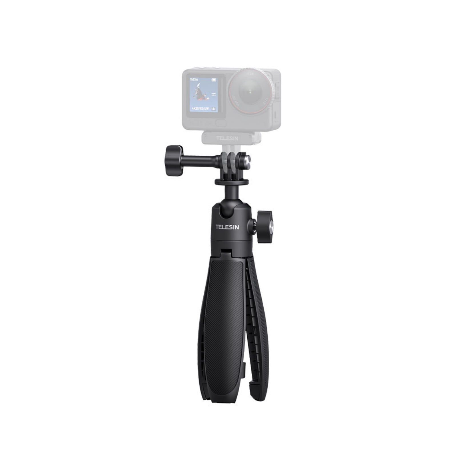 Mini Selfie Stick 3.0 is Compatible with Action Cameras, 2-in-1 Lightweight Selfie Stick & Tripod with 360° Ball Head for DJI Action, GoPro & Insta360