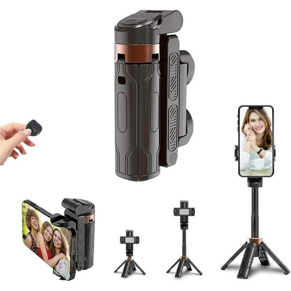 Mini Selfie Stick Tripod,Magic Portable Selfie Cell Phone Tripods -2025 Pocket Flex Jj02 360° Rotation Razunoth Remote Control Tripod Compatible with iPhone/Android