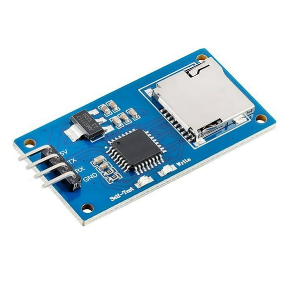 Mini Serial Data Logger with SD Card Holder, TXT-Format Data Recording and Storage Module