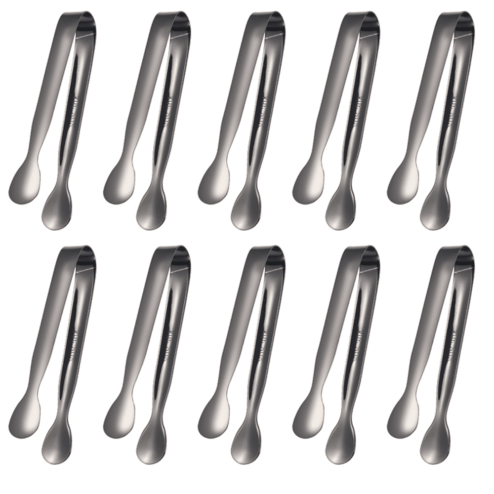 Mini Serving Tongs, Anytrp 10Packs Stainless Steel Sugar Tongs, Ice