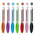 thumbnail image 1 of 7 Pack Kitchen Tongs, Colorful Food Tongs with Non-Slip Handles, Cooking Tongs for BBQ, Grilling, Serving, Assorted Colors, 1 of 7