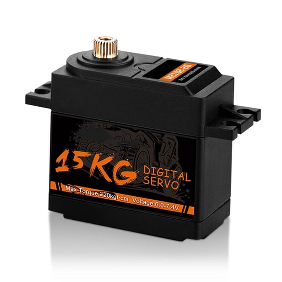 Mini Servo 15KG Metal Gear Mini Digital Servo High Torque Anti-Burn Servo for FPV Drone RC Car Robot