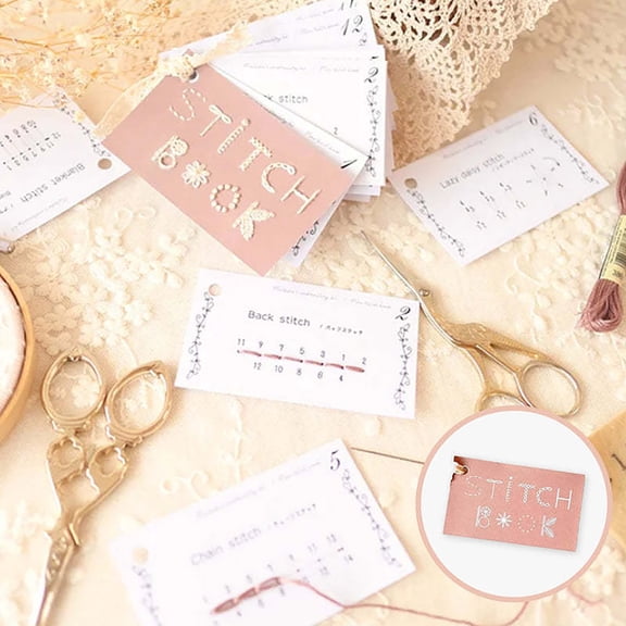Mini Sewing Book DIY Mini Sewing Card Set Portable Mini Travel Sewing Kit Your Sewing For Embroidery Beginners Sewing Enthusiasts91884