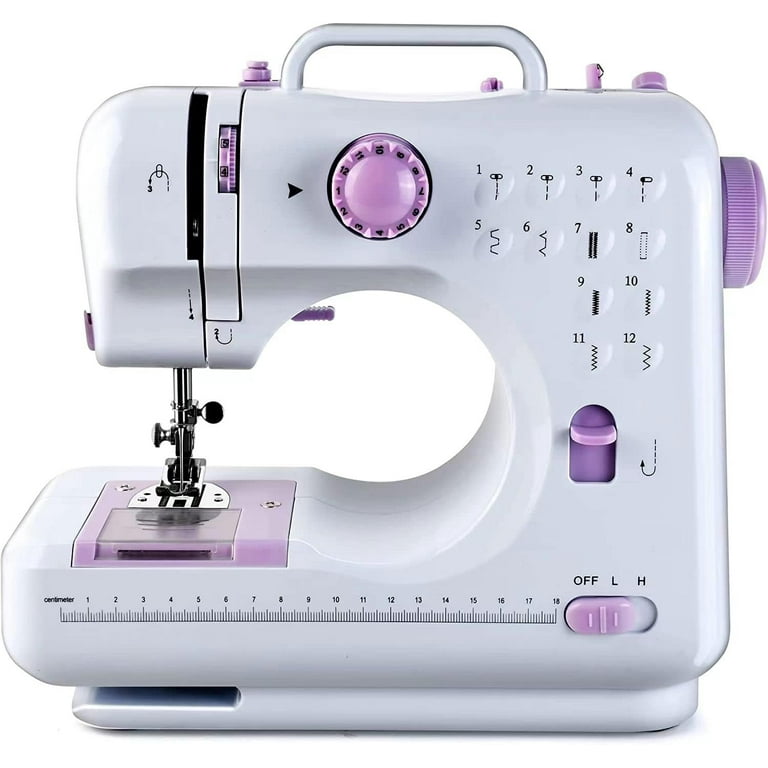 Mini Sewing Machine for Beginners,Kids Sewing Machines,Small Sewing Machines  with 12 Built-in Stitches and Reverse Sewing,Portable Sewing Machine for  Kids, Suitable For Family Daily 