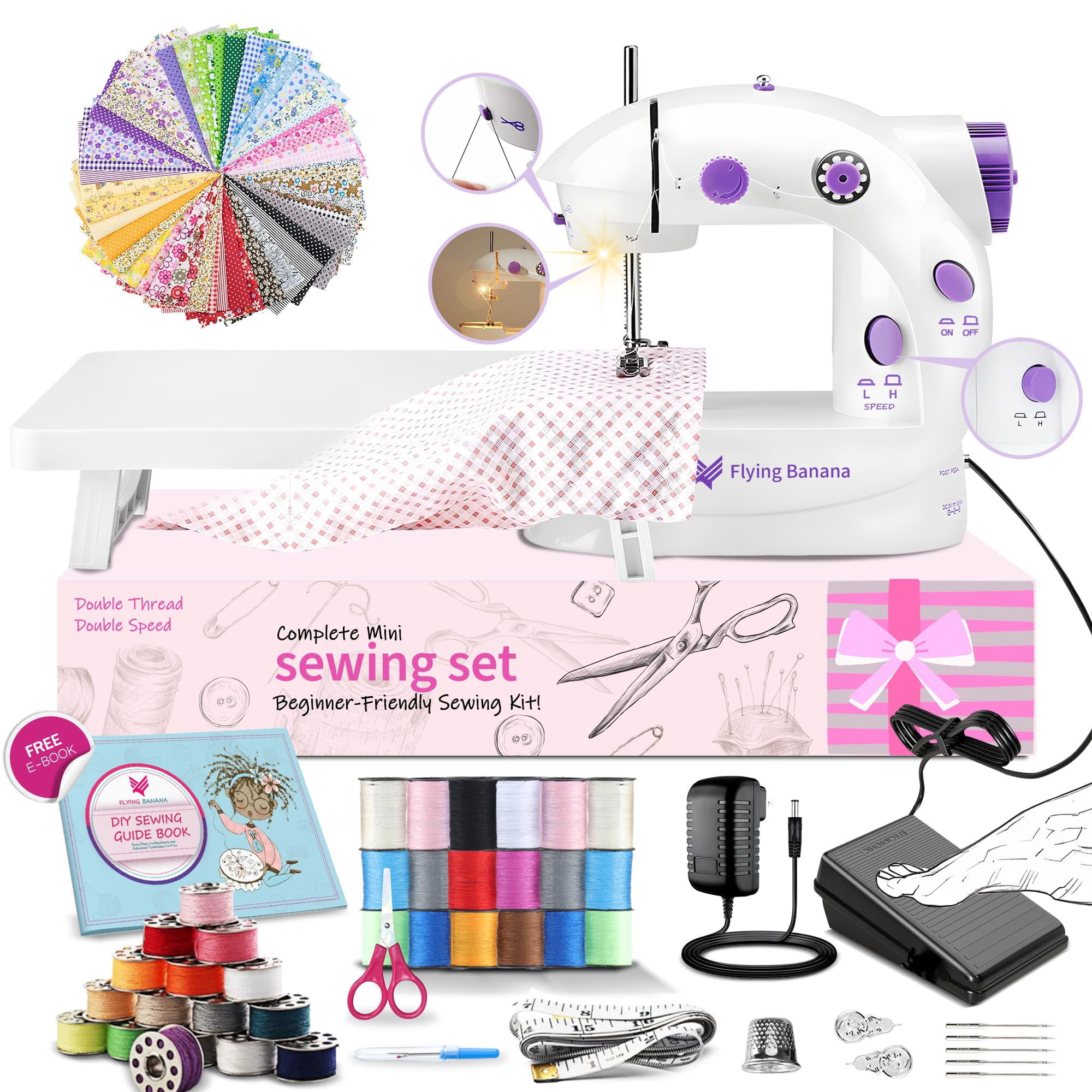 Mini Sewing Machine for Beginners-Maquina de Coser, Easy Automatic