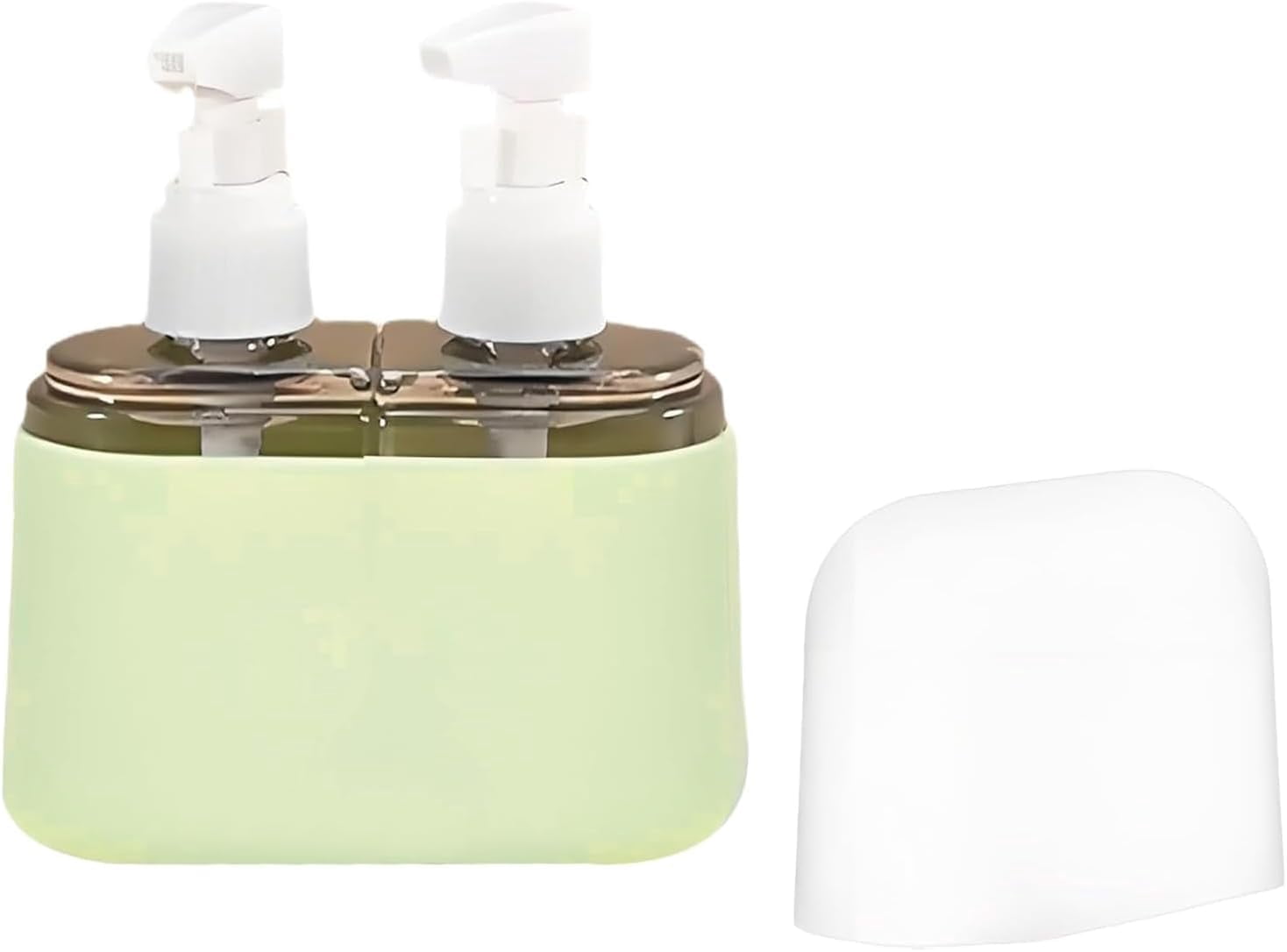Mini Shampoo Dispenser Portable Travel Bottle Set, Leak-Proof Silicone ...