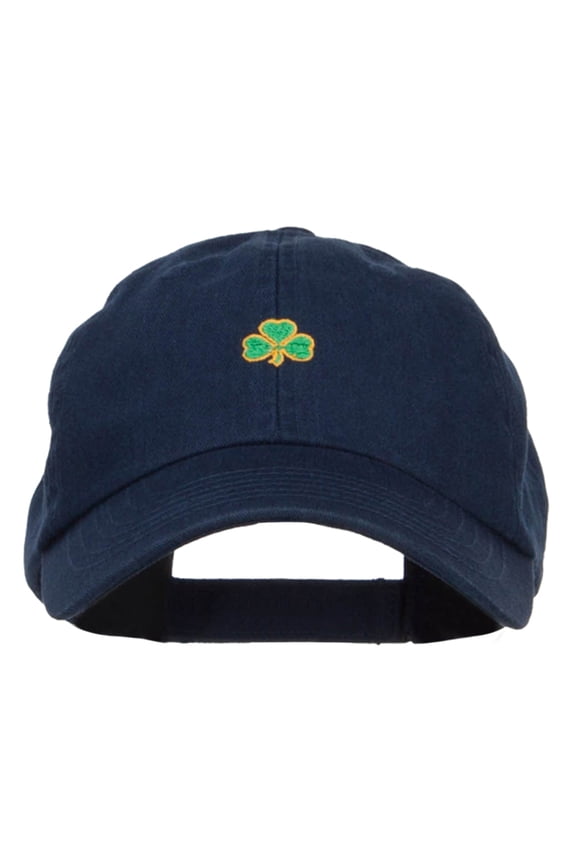 Mini Shamrock Embroidered Pet Spun Cap - Navy OSFM