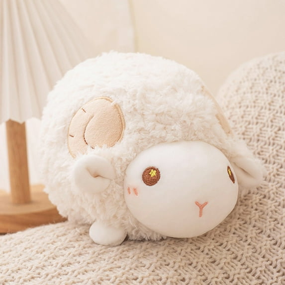 Mini Sheep Plush Doll - Cute Soothing Sleep Toy for Parent Child Interaction, Soft Ornament Pillow Cloth Doll, Children's Festival Birthday Gift, Pocket-Sized Stuffed Animal