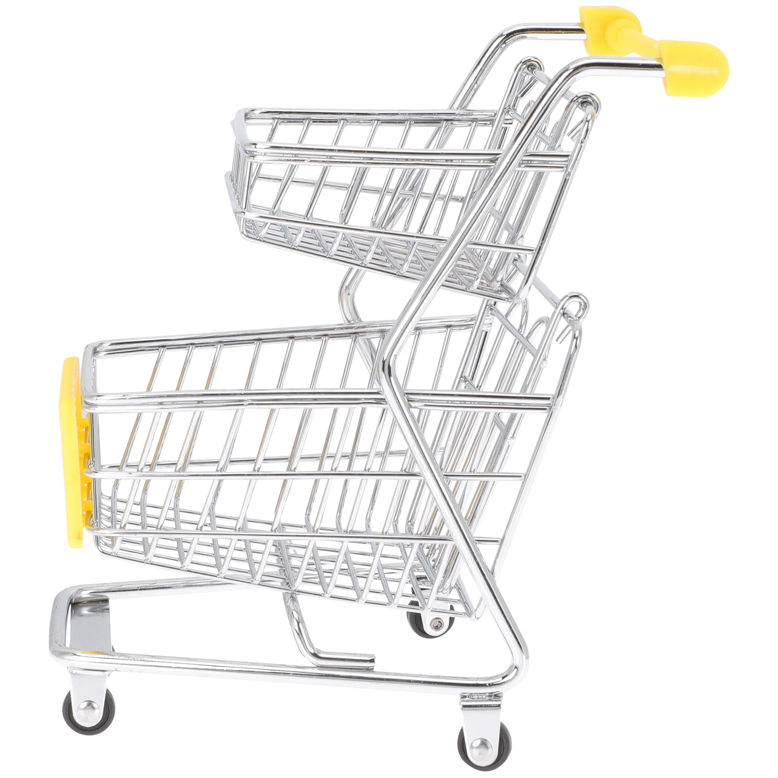 Mini Shopping Cart Small Models Supermarket Handcart Plastic Makeup