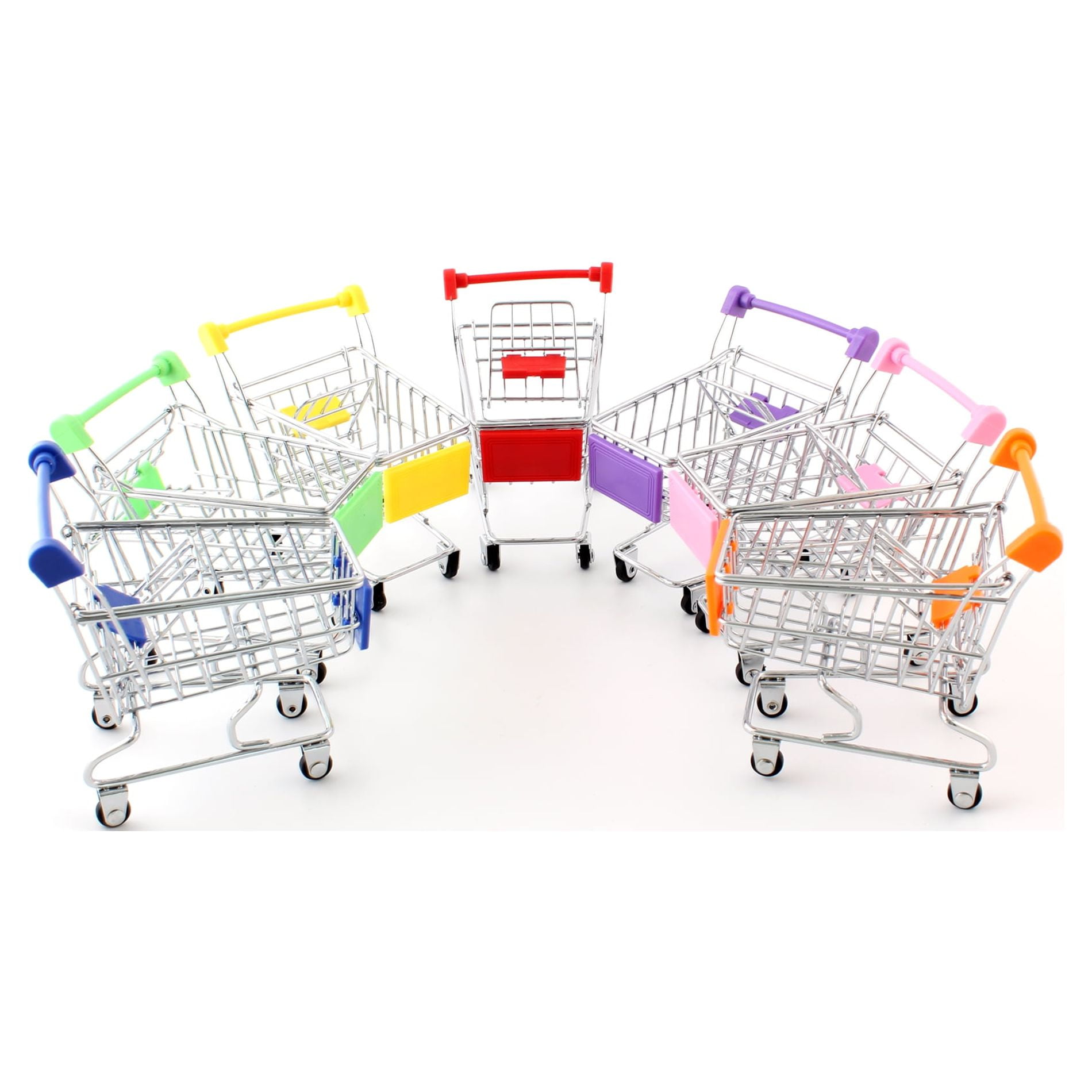 GRIRIW 4pcs Small Shopping Cart Mini Stuff My Cart Items Miniature Shopping  Cart Mini Brands Series 3 Tiny Things Mini Grocery Random Things Mini