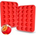 thumbnail image 1 of Mini Silicone Cupcake Pan Set, 2-Piece Mini 24 Cups Muffin Pan, BPA Free and Dishwasher Safe, Non-stick Silicone Baking Pan, Great for Making Muffin Cakes, Fat Bombs, 1 of 9