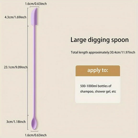 Mini Silicone Spatula, Makeup Spatula Small Spatula For Cosmetics, Reusable Beauty Spatula Tiny Spatula Thin Jar Spatula Food Scraper Get Last Drop From Bottles Beauty Products