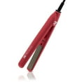 thumbnail image 1 of Mini Silk Travel-Perfect 0.5' Tourmaline Ceramic Dual Voltage Flat Iron - Diamond Collection - Red, 1 of 1