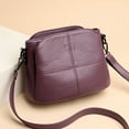 thumbnail image 1 of Mini Simple Solid Color Crossbody Bag PU Leather Textured Bag Purse Classic Fashion Versatile Shoulder Bag (22.99cm X 11.99cm X 16.99cm), 1 of 6