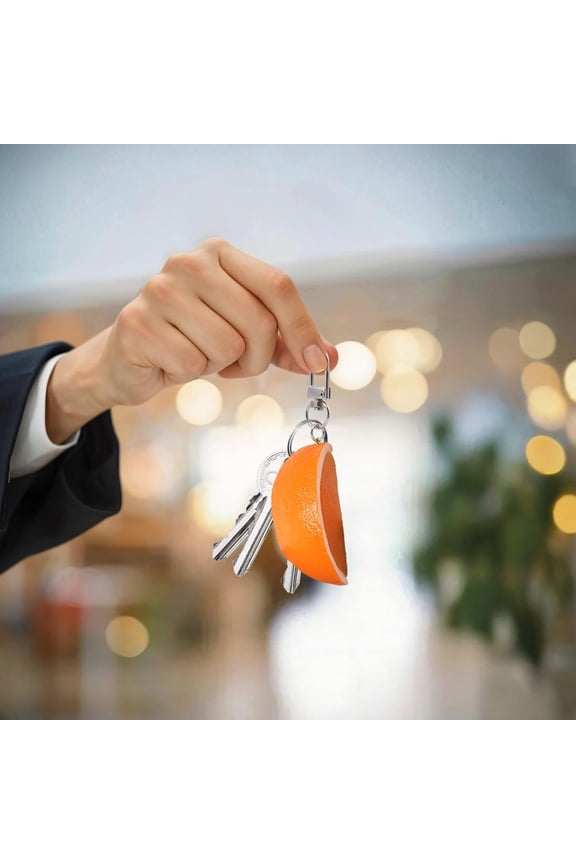 Mini Simulated Fruit Keychain, Adorable Fruit Key-ring Pendant, Creative Interesting Novelty Stylish Gifts for Men Women for Backpack Handbag Purse Car Accessories