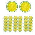 thumbnail image 1 of Mini Simulation Fruit Lemon Slices,Pack of 30 Reusable Simulation Lemon Slices for Cabinet,QZS Portable Fake Fruit Decoration for Home,House,Kitchen(Green), 1 of 6