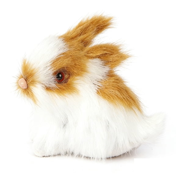 Mini Simulation Rabbits,Realistic Cute Plush Rabbits Lifelike Plush Bunny Realistic Rabbit Miniatures Cute Stuffed Animal Figurines,Rabbits Home Party Decors Model Gift Miniatures Decor,3"