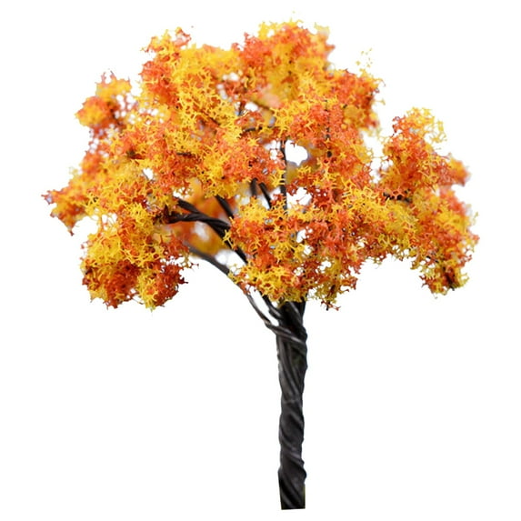 Mini Simulation Tree Plant Model, Dienrx Miniature Fairy Garden Tree Plant Ornamentm Mixed Model Trees Miniature Dollhouse Pots Decor Bonsai Diy Craft Garden Ornament