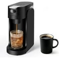 thumbnail image 1 of Mini Single Serve Coffee Maker for K Cup, Quick Brewing, 2 Brew Styles, 10S Fast Heating, 6oz to 12oz Cup Sizes, Mini Travel One Cup Coffee Machine for Home, Desk, Kitchen, Black, 1 of 4