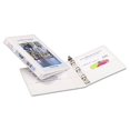 thumbnail image 1 of Mini Size Durable View Binder With Round Rings, 3 Rings, 0.5" Capacity, 8.5 X 5.5, White | Bundle of 10 Each, 1 of 5