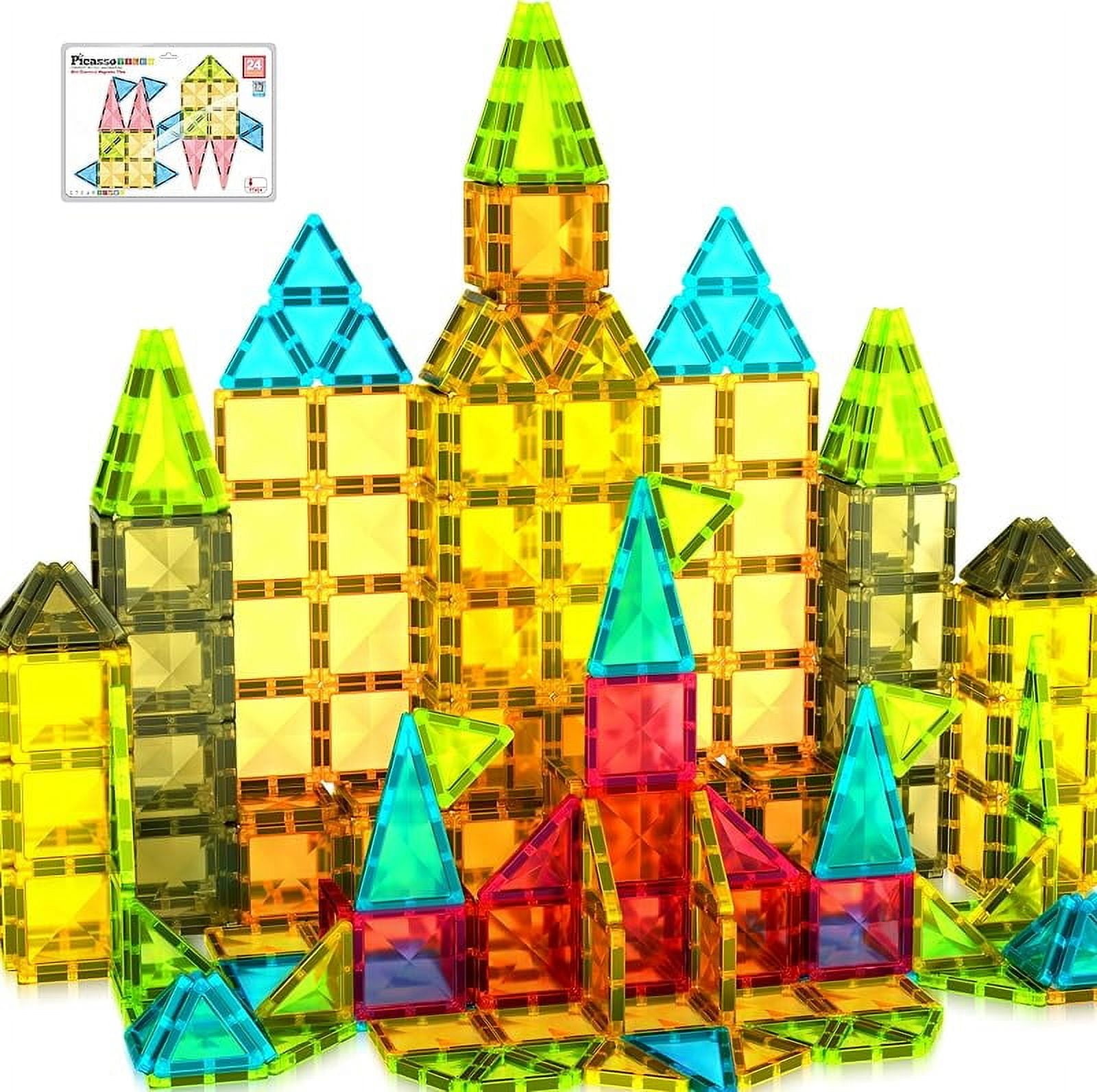 Mini Size Magnetic Tiles Sensory Magnet Toys Diamond Series ...