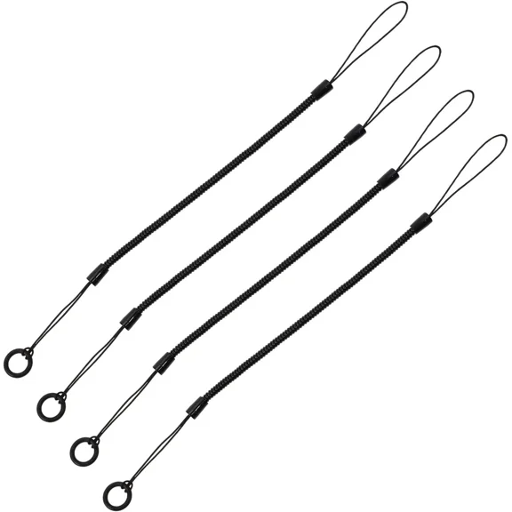 Mini Skater Plastic Elastic Tether Lanyard For Stylus Pens 8.66-Inch, Black