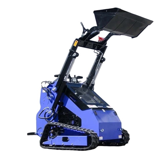 Mini Skid Steer Loader 23HP EPA Gas Engine, 2-Cylinder, Multi-functional Crawler Skid Steer Loader with Bucket