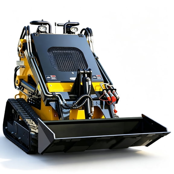 MMS 13.5HP Mini Skid Steer Loader 420cc B&S GAS Engine with Foldable Pedals Track Loader