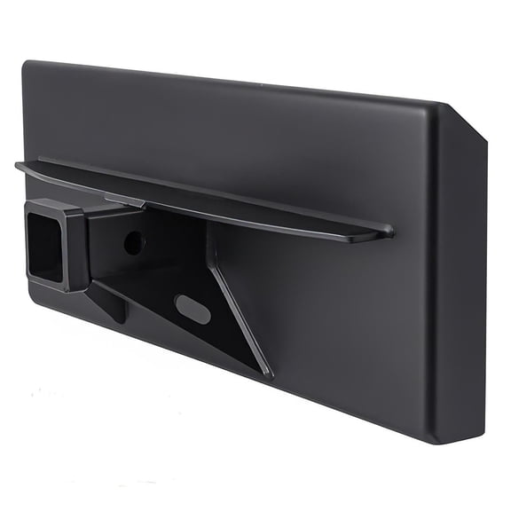 Mini Skid Steer Receiver Hitch Mount Plate 1/4 in Thick - Compatible with Toro Dingo Quick Tach, 2 in Receiver Hitch for Lightweight Towing, Weld-On or Bolt-On Options, Black
